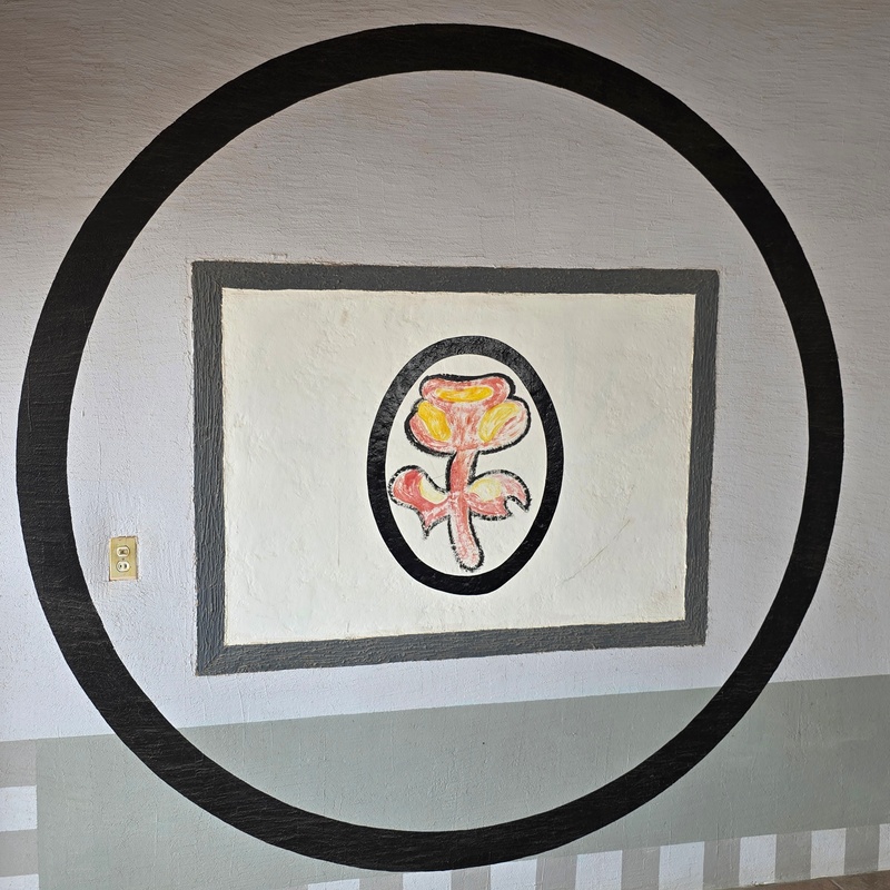 mural in Villa Alberto Andrés Alvarado  by artist unknown.