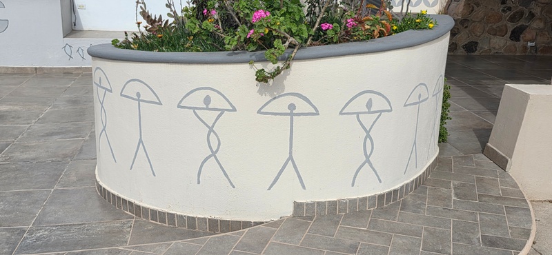 mural in Villa Alberto Andrés Alvarado  by artist unknown.