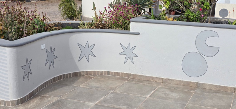 mural in Villa Alberto Andrés Alvarado  by artist unknown.