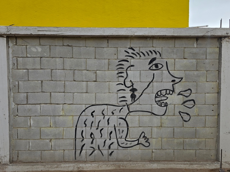 mural in Villa Alberto Andrés Alvarado  by artist unknown.