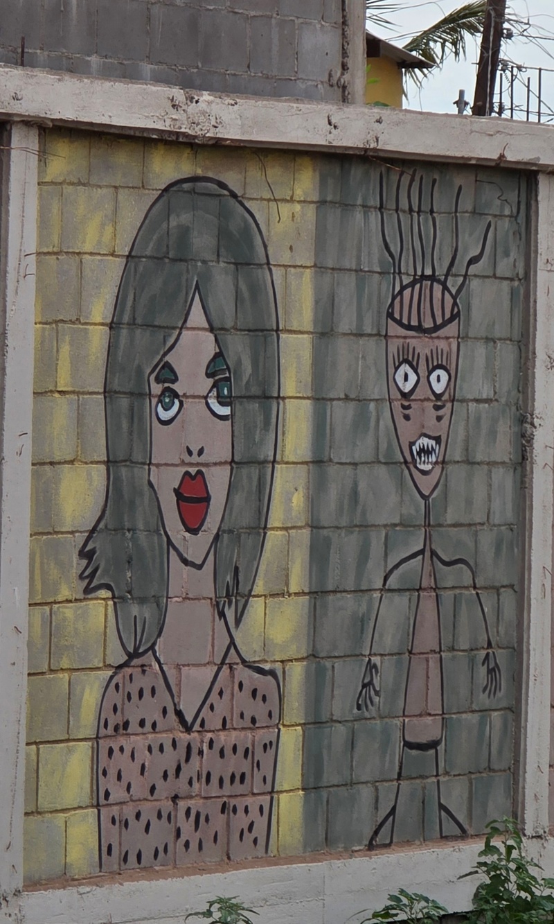 mural in Villa Alberto Andrés Alvarado  by artist unknown.