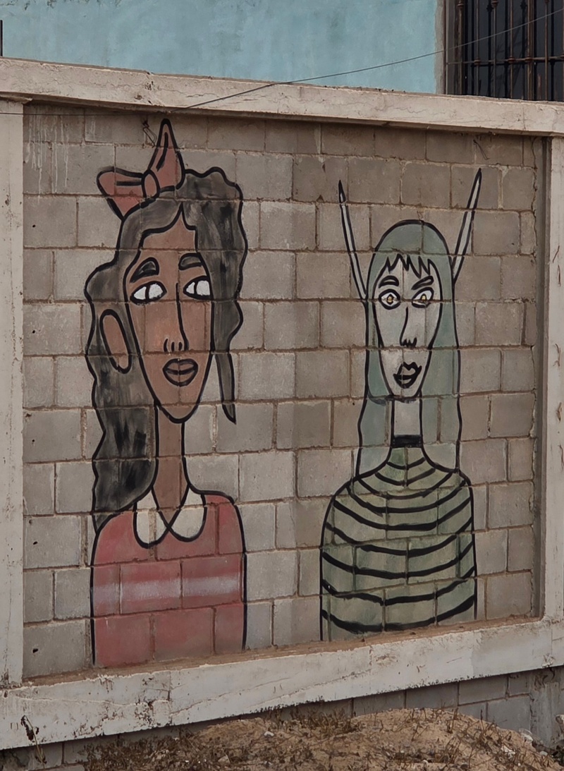 mural in Villa Alberto Andrés Alvarado  by artist unknown.