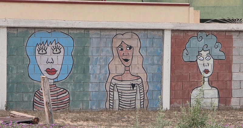 mural in Villa Alberto Andrés Alvarado  by artist unknown.