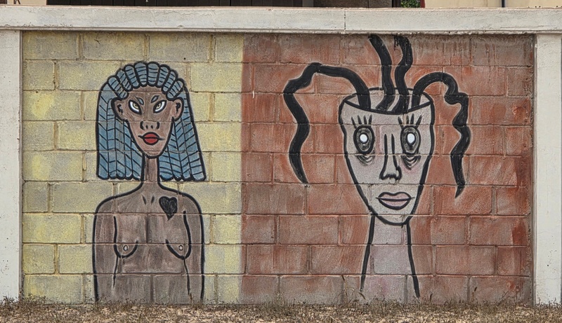 mural in Villa Alberto Andrés Alvarado  by artist unknown.