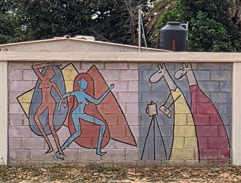 mural in Villa Alberto Andrés Alvarado  by artist unknown.