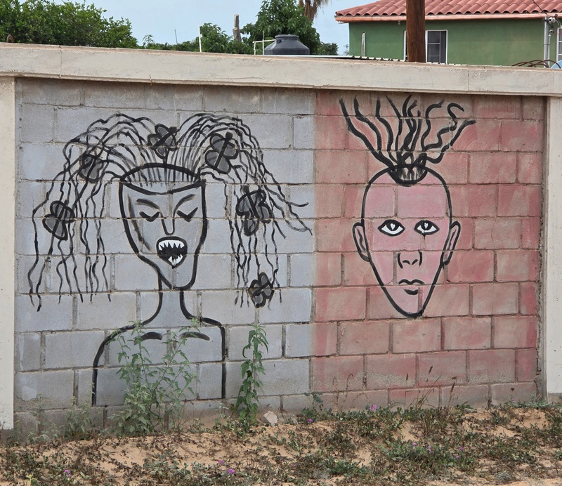 mural in Villa Alberto Andrés Alvarado  by artist unknown.