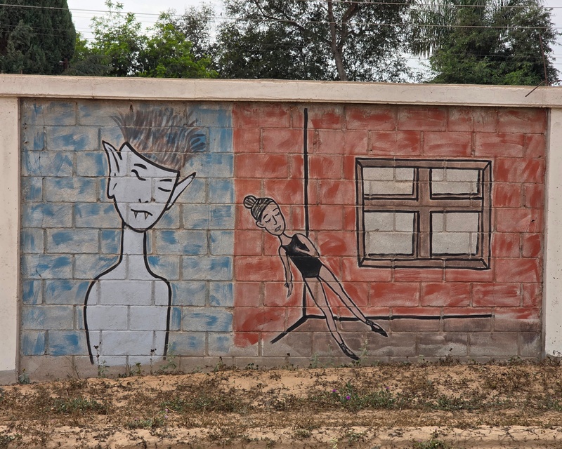 mural in Villa Alberto Andrés Alvarado  by artist unknown.