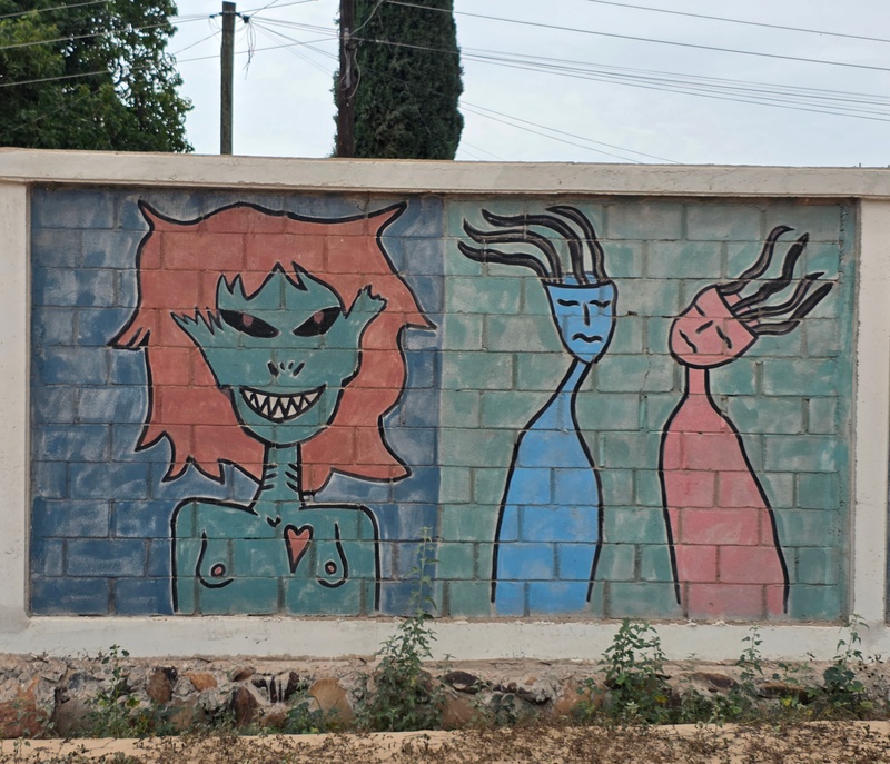 mural in Villa Alberto Andrés Alvarado  by artist unknown.