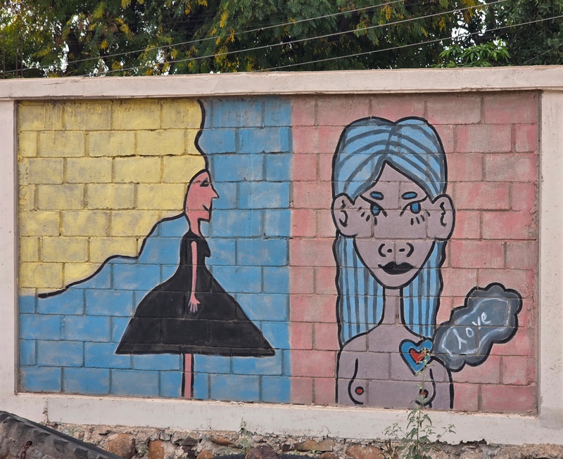 mural in Villa Alberto Andrés Alvarado  by artist unknown.