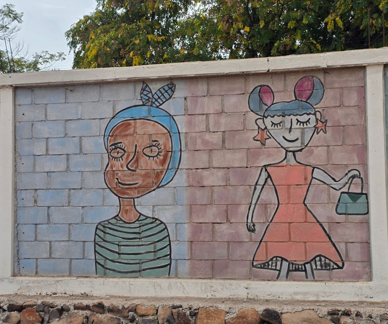 mural in Villa Alberto Andrés Alvarado  by artist unknown.