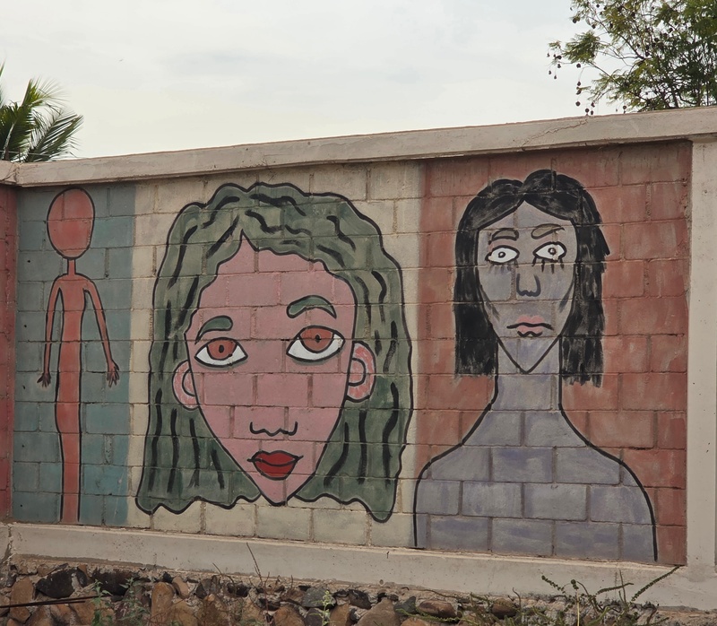 mural in Villa Alberto Andrés Alvarado  by artist unknown.