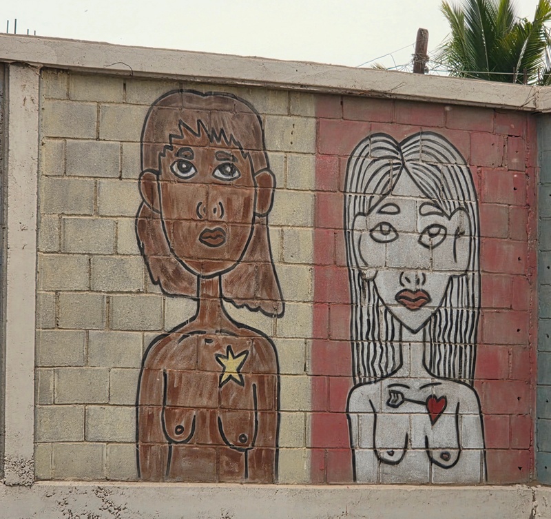 mural in Villa Alberto Andrés Alvarado  by artist unknown.