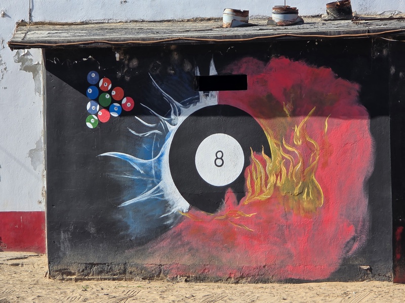 mural in Guerrero Negro by artist unknown.