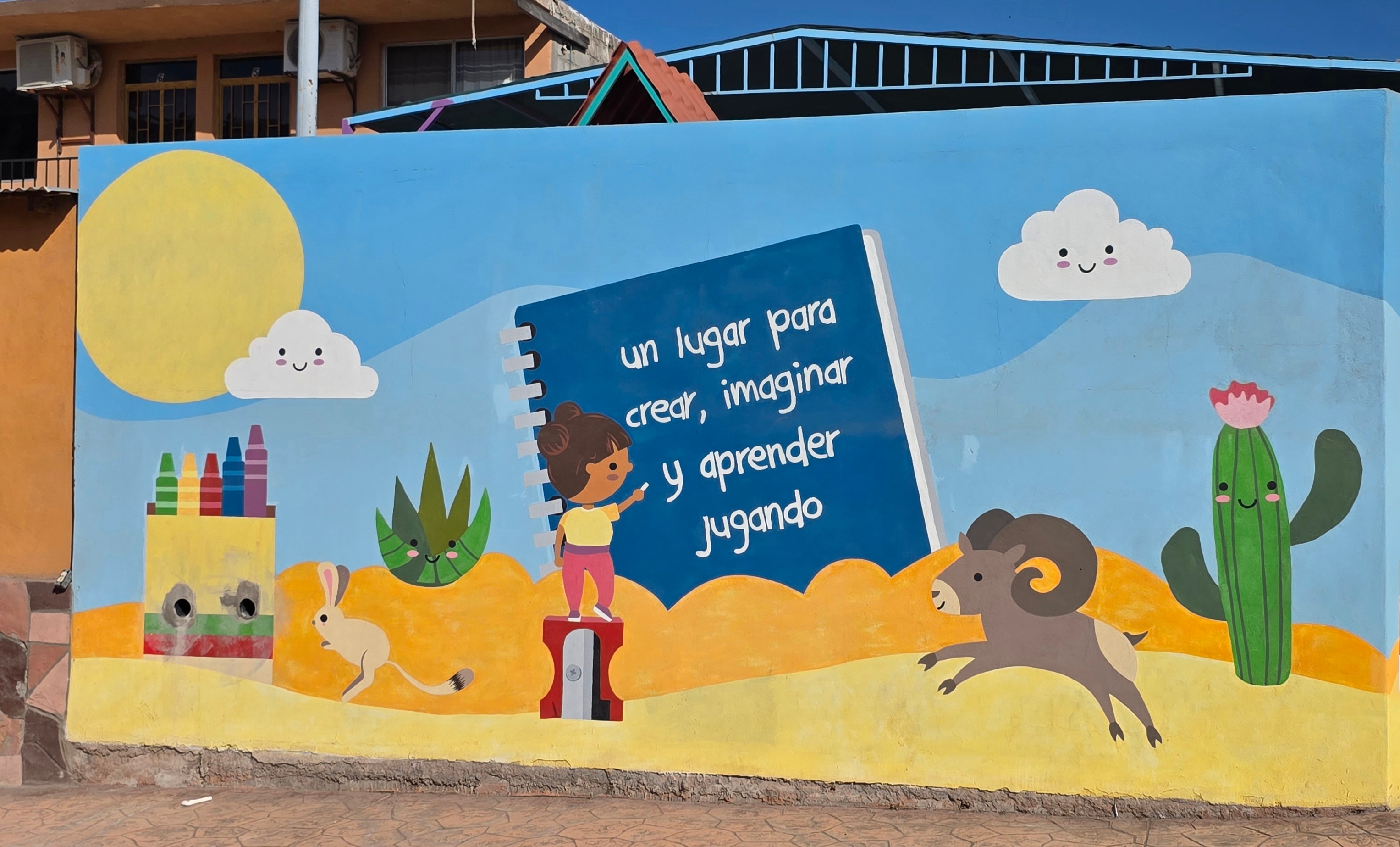 mural in Heroica Mulegé by artist unknown.
