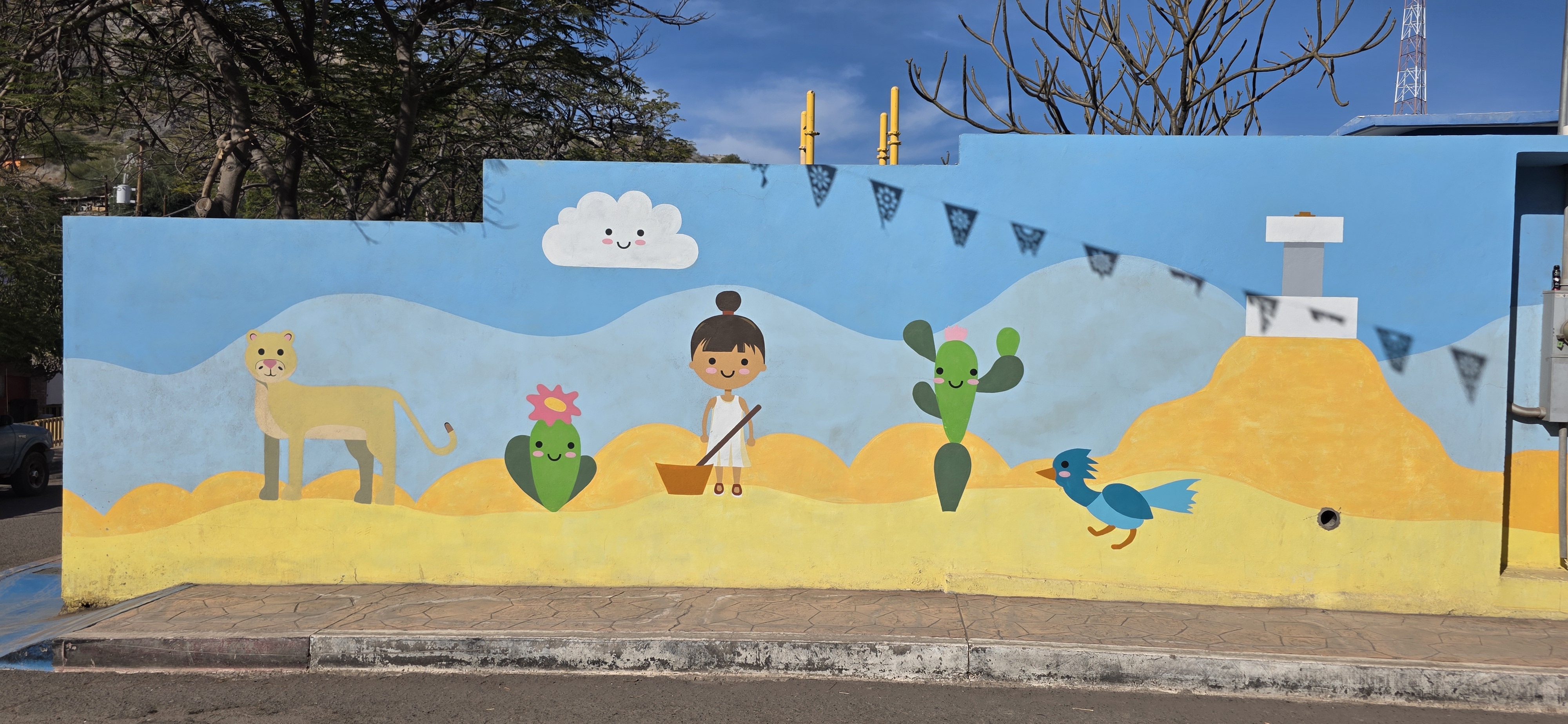 mural in Heroica Mulegé by artist unknown.