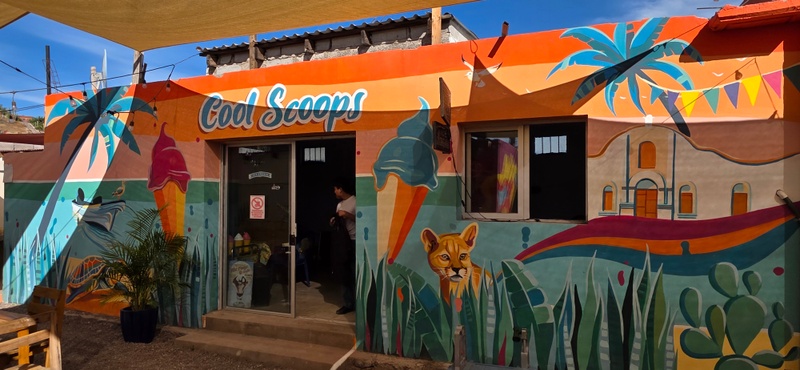 mural in Heroica Mulegé by artist unknown.