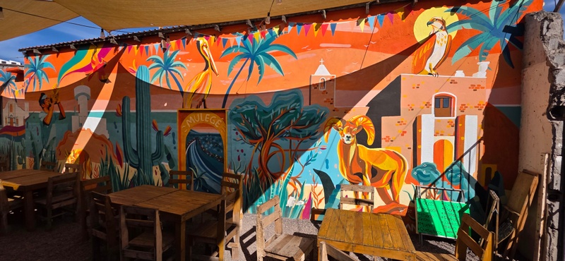 mural in Heroica Mulegé by artist unknown.