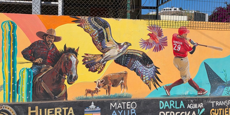 mural in Ejido del Centro by artist unknown.