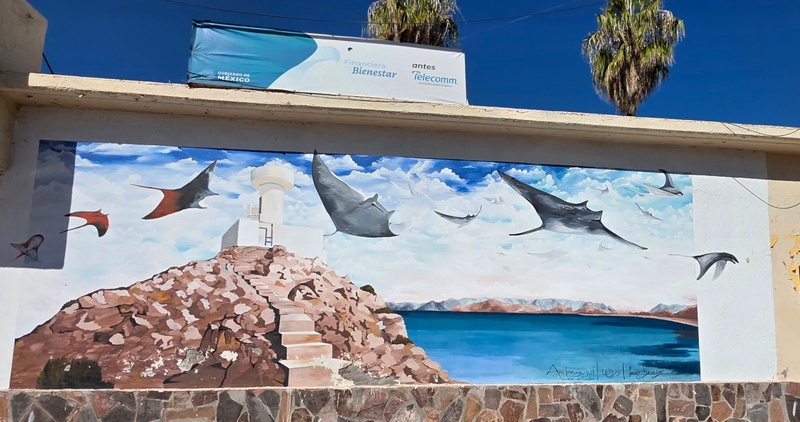 mural in Heroica Mulegé by artist unknown.