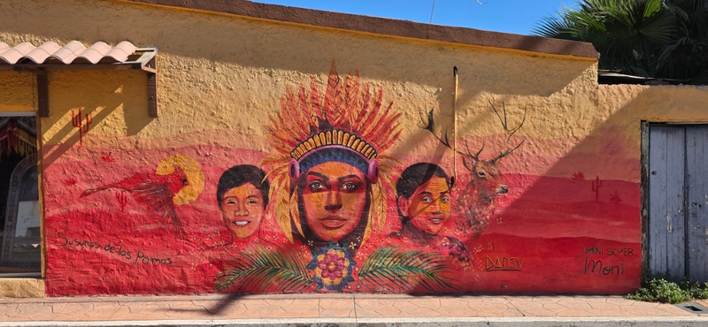 mural in Heroica Mulegé by artist Dansv Vela.