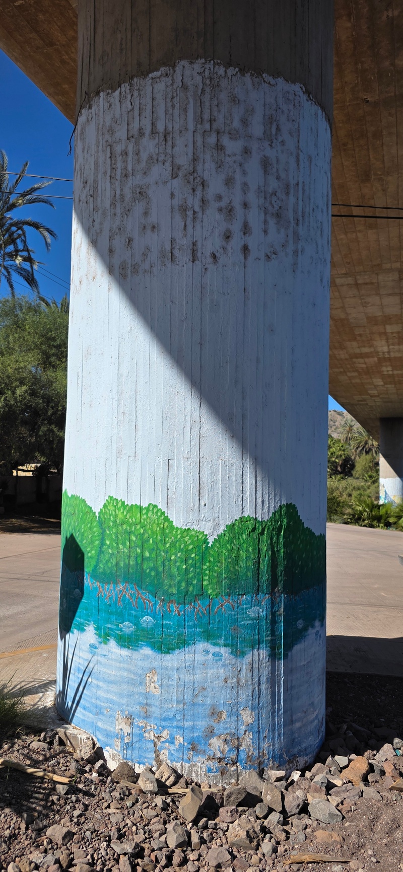 mural in El Tiburón by artist unknown.