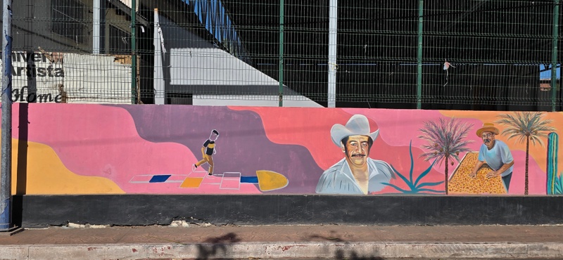 mural in Ejido del Centro by artist unknown.