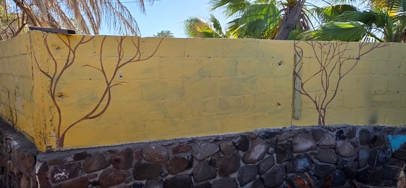 mural in Ejido San Lucas by artist unknown.