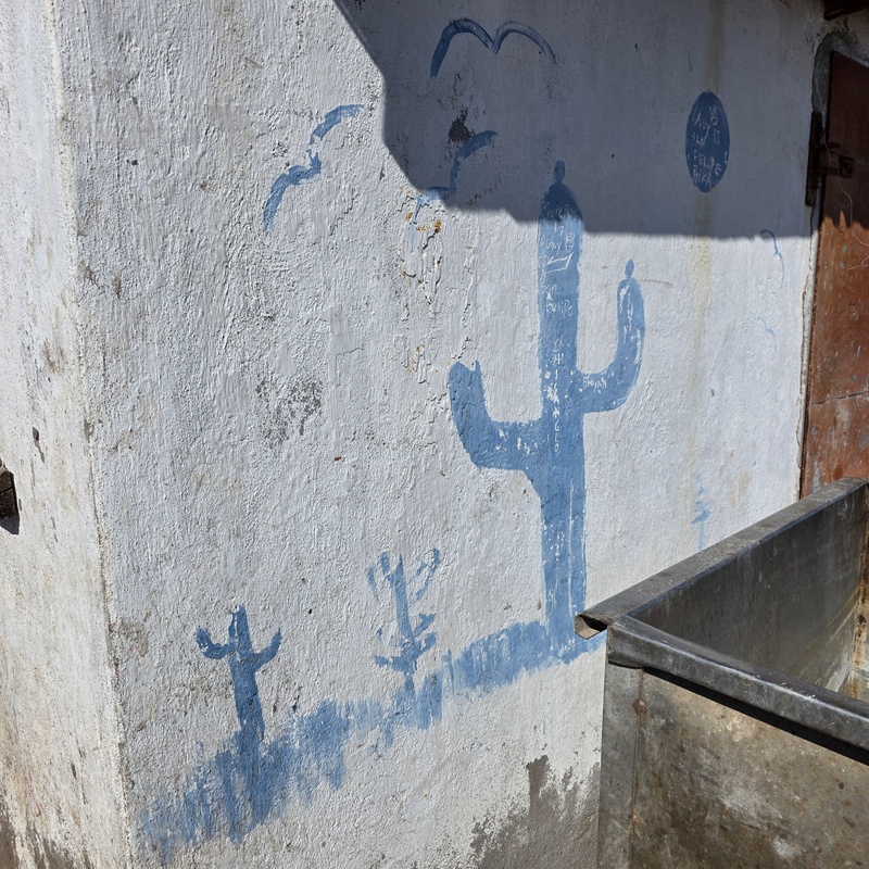 mural in Ejido San Lucas by artist unknown.