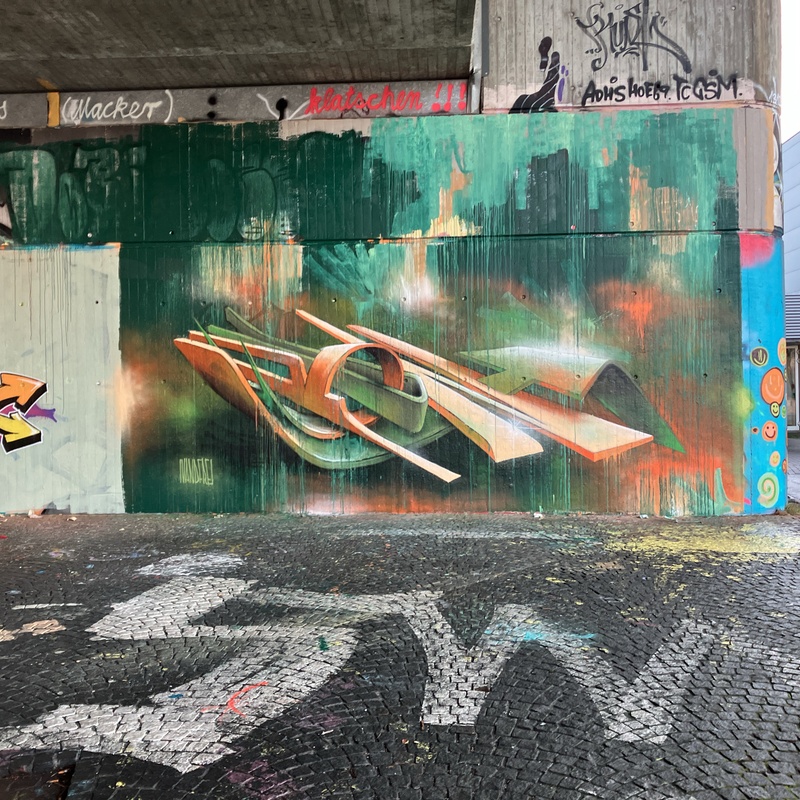 mural in Konstanz by artist Ivan Scheidegger.