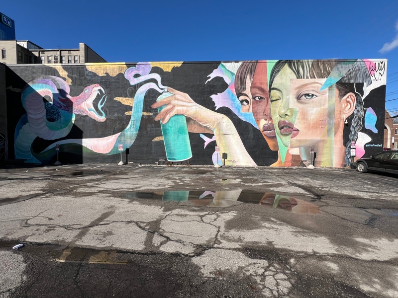 mural in Lexington by artist unknown.