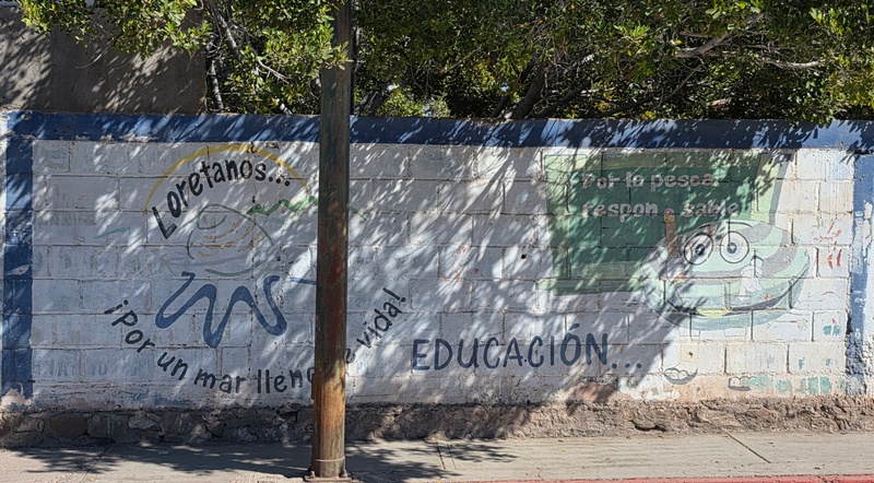 mural in Loreto by artist unknown.