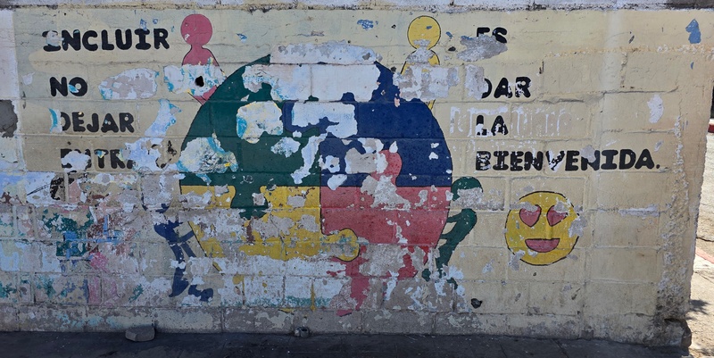 mural in Loreto by artist unknown.