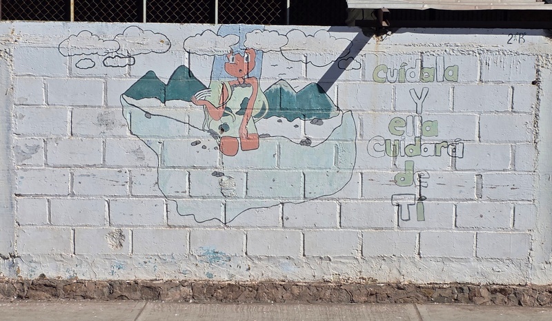 mural in Loreto by artist unknown.