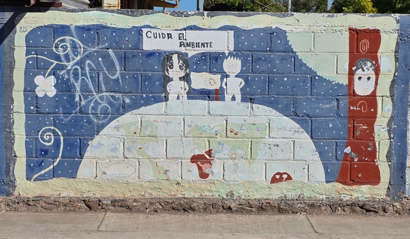 mural in Loreto by artist unknown.