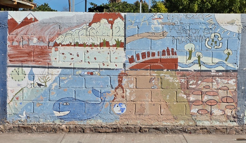 mural in Loreto by artist unknown.