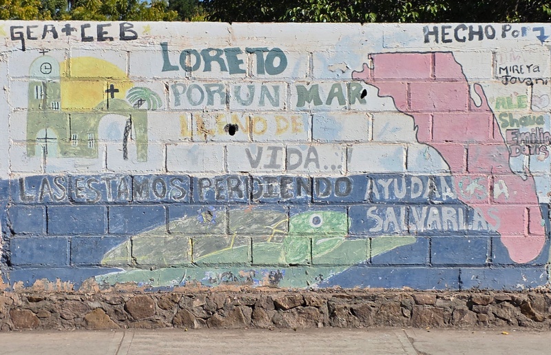 mural in Loreto by artist unknown.