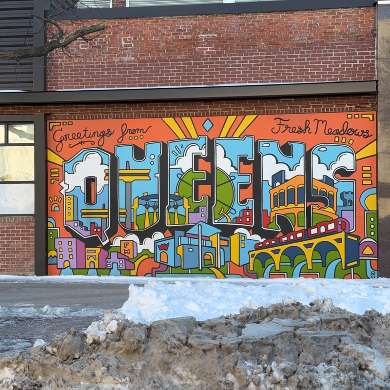 mural in Queens by artist unknown.