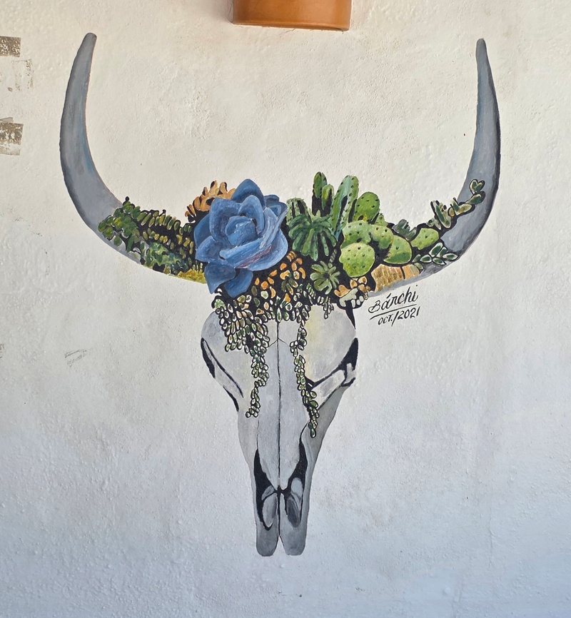 mural in Los Barriles by artist unknown.