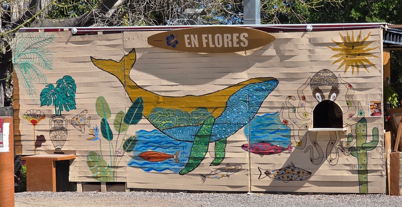 mural in Los Barriles by artist unknown.