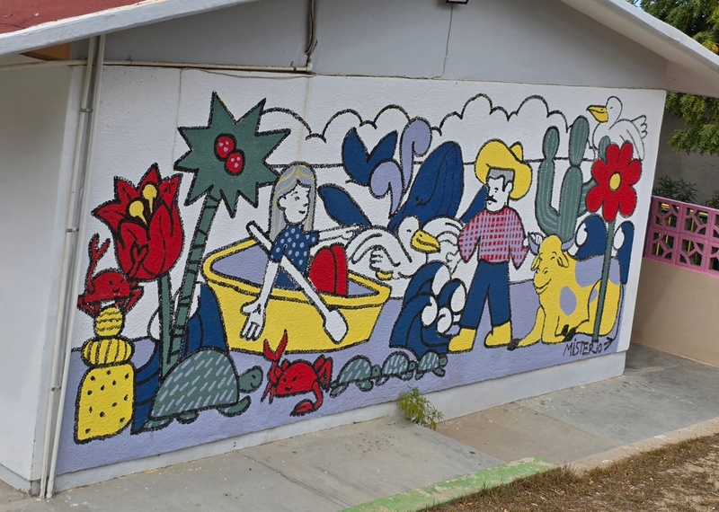 mural in La Ribera by artist unknown.