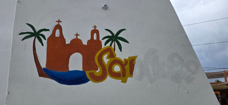 mural in Santiago by artist unknown.