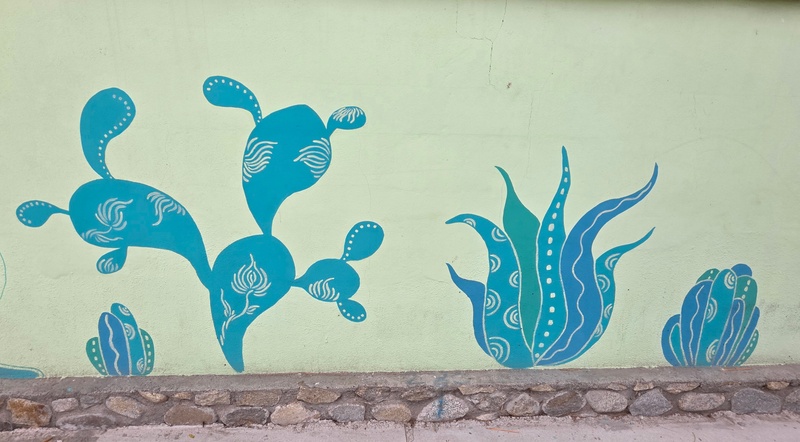 mural in Santiago by artist unknown.