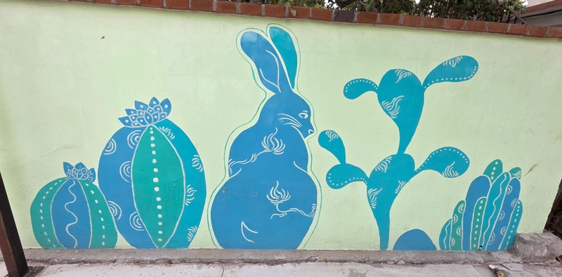 mural in Santiago by artist unknown.