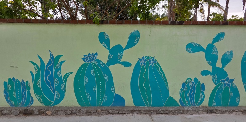 mural in Santiago by artist unknown.