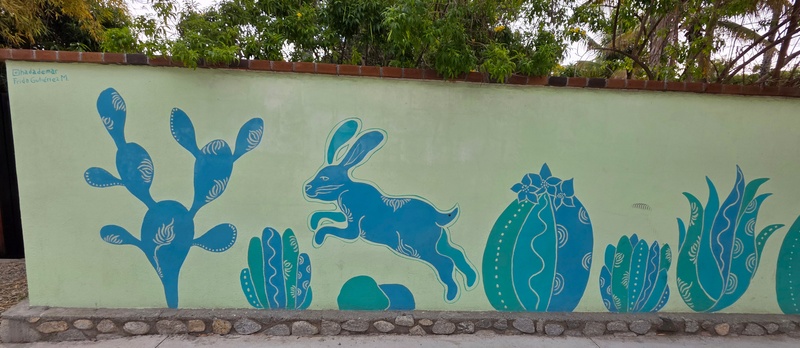 mural in Santiago by artist unknown.