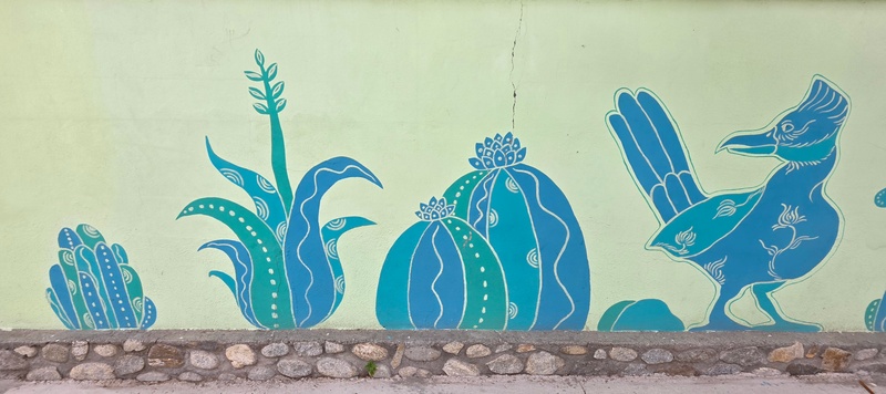 mural in Santiago by artist unknown.