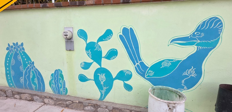 mural in Santiago by artist unknown.