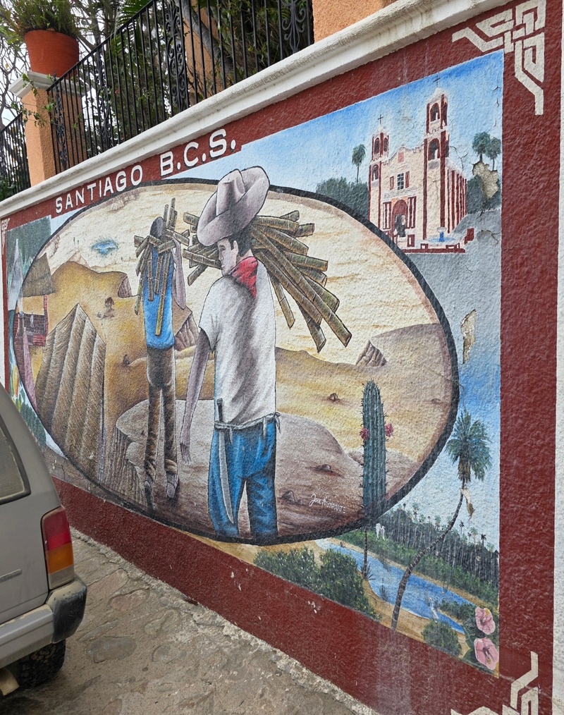 mural in Santiago by artist unknown.
