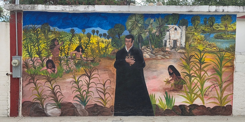 mural in Santiago by artist unknown.