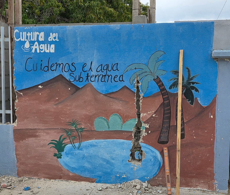 mural in Santiago by artist unknown.